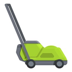 Machine grass equipment icon cartoon vector. Trimmer lawn. Steel cutter