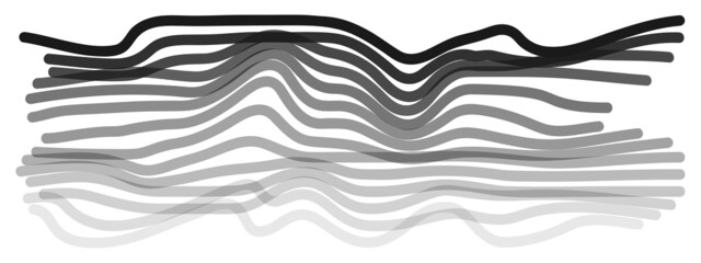 Curved lines with different shades