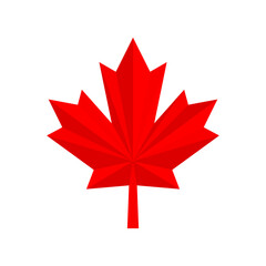 Canada Leaf  or Maple Leaf Logo can be use for icon, sign, logo and etc