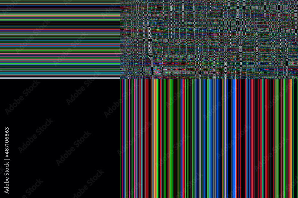 Fototapete abstract digital stripe pattern / abstract minimalistic background of a digital stripe pattern.