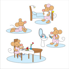 Mouse daily healthy habbits