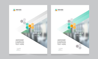 Cover design for annual report and business catalog, magazine, flyer or booklet. Brochure template layout. A4 cover vector EPS-10