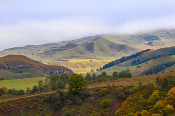 Clouds over the hills of Karachay-Cherkessia