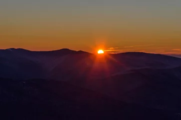 Fototapeten Zachód słońca Bieszczady © wedrownik52