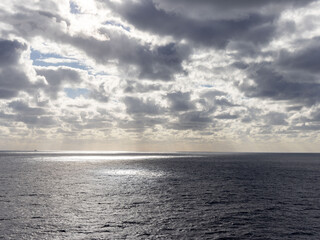 clouds over the sea