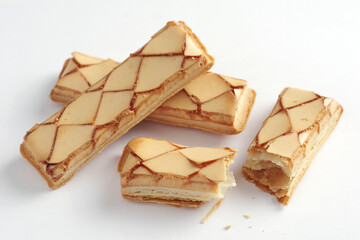 Italian puff pastry with glaze