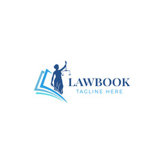 book law firm logo, learning law firm logo design vector template