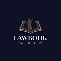 book law firm logo, learning law firm logo design vector template