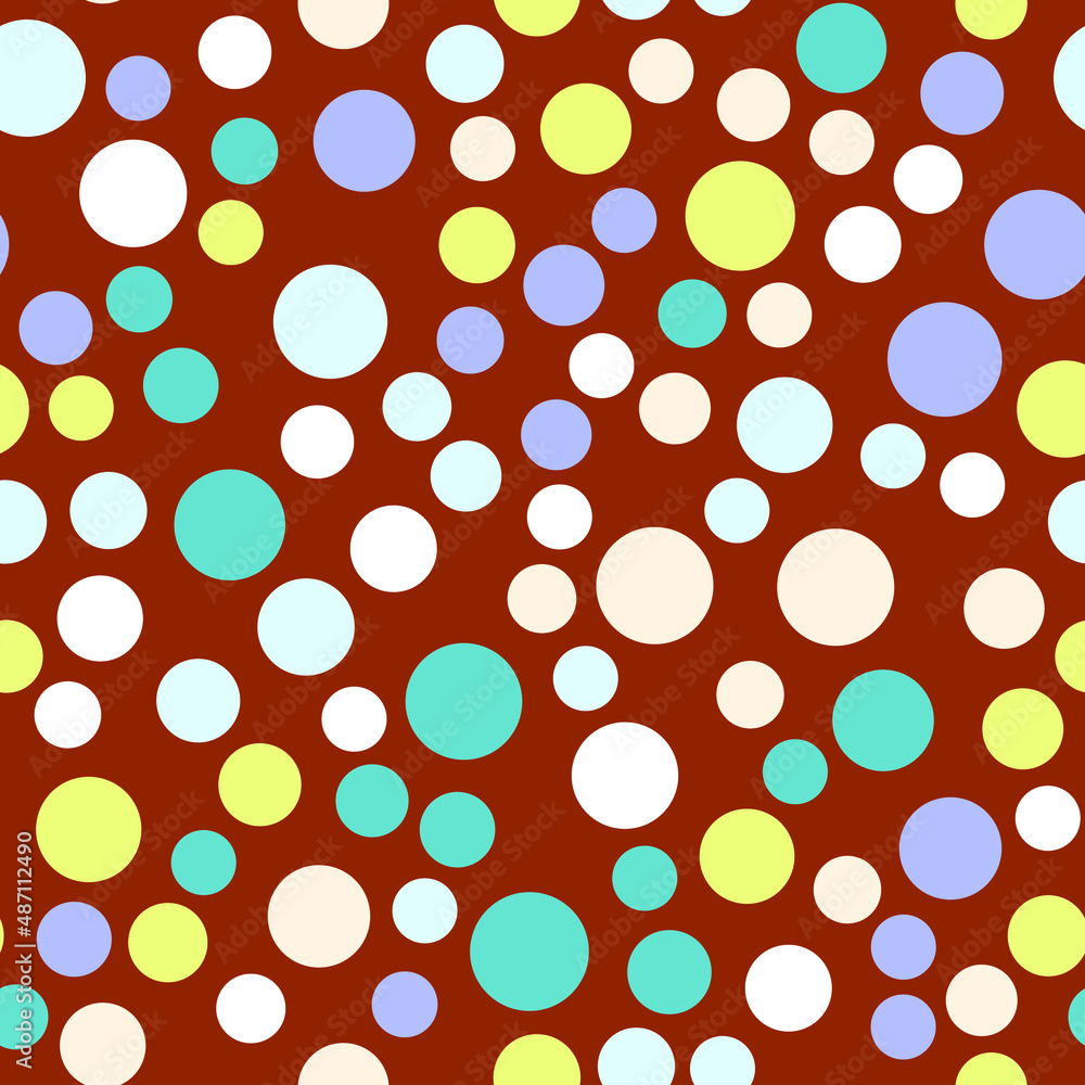 Poster abstract seamless pattern with circles. geometry pattern for fabric and textile