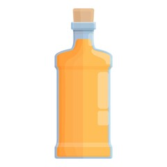 Brand tequila bottle icon cartoon vector. Lemon drink. Mexican shot