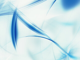 blue abstract fractal background 3d rendering illustration
