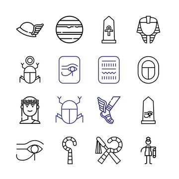 goddess Icon Set with line icons. Modern Thin Line Style. Suitable for Web and Mobile Icon. Vector illustration EPS 10.