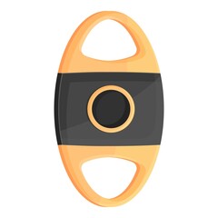 Cigar cutter icon cartoon vector. Tobacco smoke. Cigaret tabacco