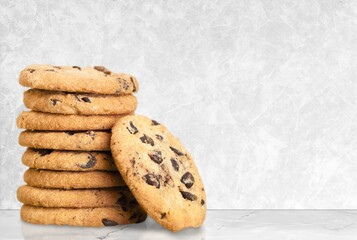 Homemade tasty biscuits. Traditional sweet cookies.