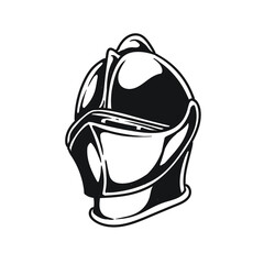 Fototapeta premium simple elite medieval knight helmet 
