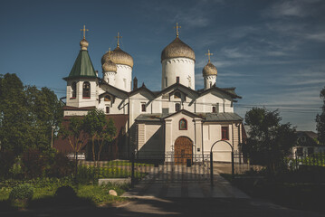 Fototapeta na wymiar Russian Orthodox Christian Old Church
