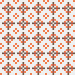 Fototapeta premium Abstract Cross Pattern generative computational art illustration