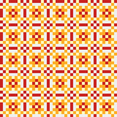 Fototapeta premium Abstract Cross Pattern generative computational art illustration