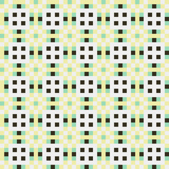 Fototapeta premium Abstract Cross Pattern generative computational art illustration