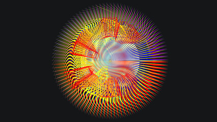 Glitch distorted geometric background . Modern art design . Noise destroyed glitched poster . Trendy defect error background with speed lines . Glitched artwork  .Broken effect .vector 