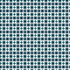 Fototapeta premium Abstract Cross Pattern generative computational art illustration