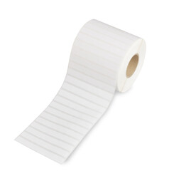 White Empty Label Sticker isolated on white background