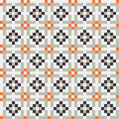 Fototapeta premium Abstract Cross Pattern generative computational art illustration