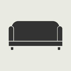 Couch vector icon illustration sign