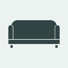 Couch vector icon illustration sign