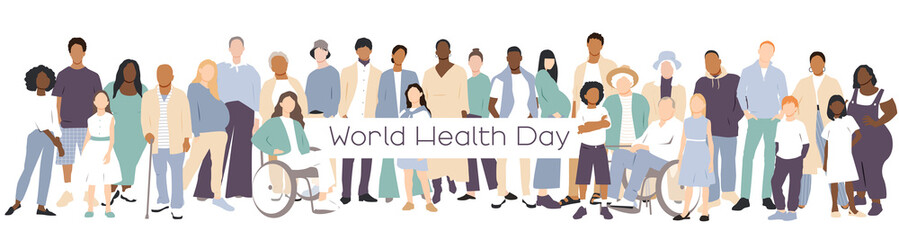Fototapeta premium World Health Day banner.