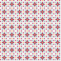 Abstract Cross Pattern generative computational art illustration