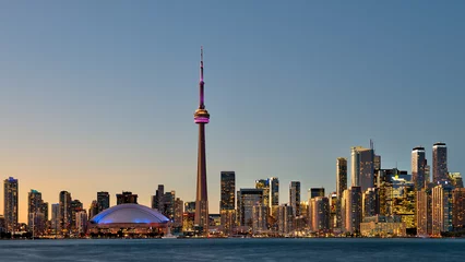 Foto op Plexiglas Toronto Skyline at blue hour © Frederic