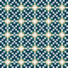 Fototapeta premium Abstract Cross Pattern generative computational art illustration