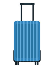 blue suitcase travel
