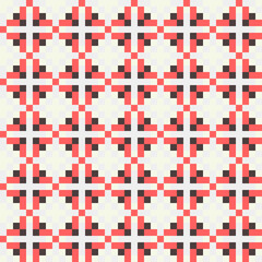 Fototapeta premium Abstract Cross Pattern generative computational art illustration