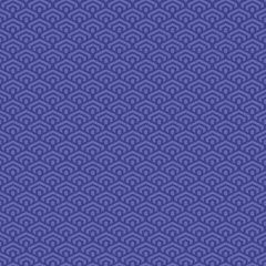 Fototapete Pantone 2022 very peri bunte einfache Vektorpixelkunst sehr peri nahtloses Muster des minimalistischen geometrischen schuppigen Sechseckmusters im japanischen Stil
