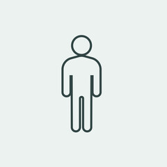 Man vector icon illustration sign