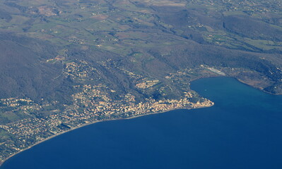 vue aérienne....environs de rome