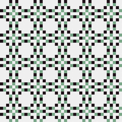 Fototapeta premium Abstract Cross Pattern generative computational art illustration