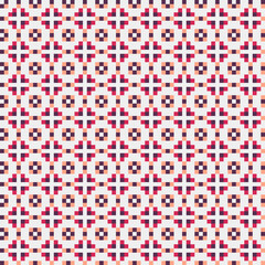 Fototapeta premium Abstract Cross Pattern generative computational art illustration