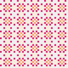 Fototapeta premium Abstract Cross Pattern generative computational art illustration