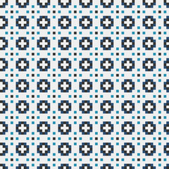 Fototapeta premium Abstract Cross Pattern generative computational art illustration