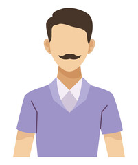 man with mustache