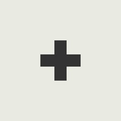 Plus sign vector icon illustration sign