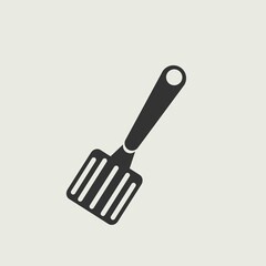 Spatula vector icon illustration sign