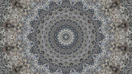 Monochrome gray relaxing mandala pattern for background, fabric, wrap, surface, web and print design