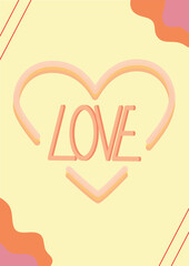 happy valentines day illustration. 