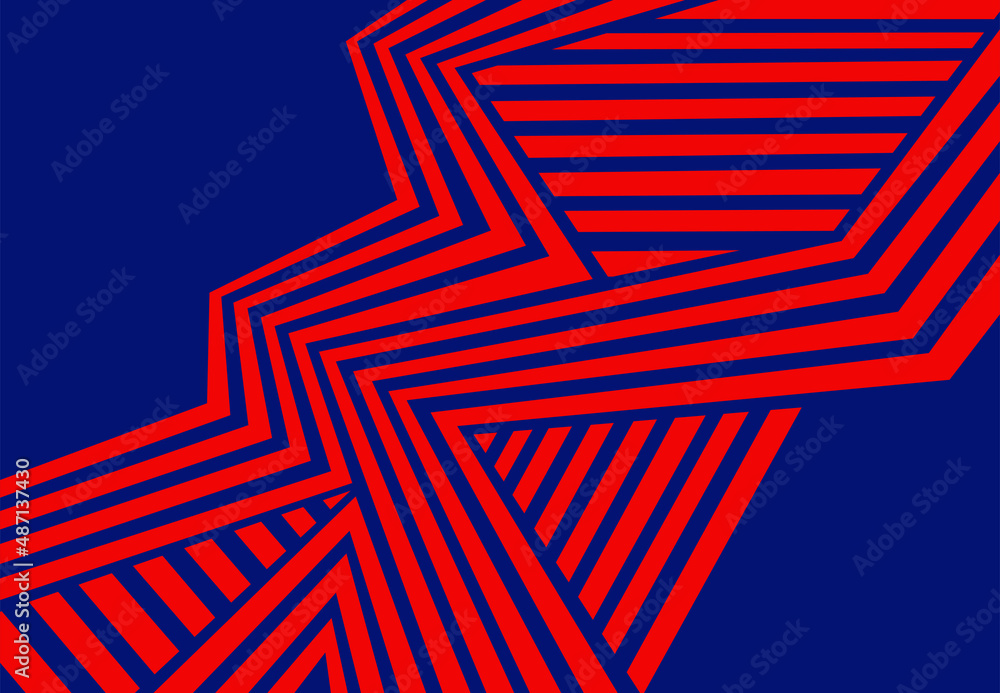Fototapete simple background with abstract lines pattern and some copy space area