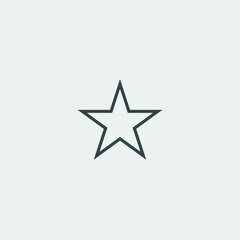 Star vector icon illustration sign