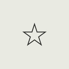 Obraz premium Star vector icon illustration sign